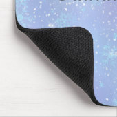 Personalisiert Icic Snowflake Kristallblau Lila Mousepad (Ecke)