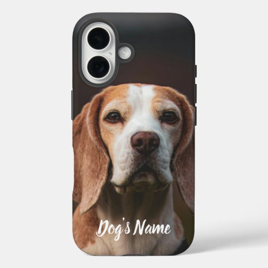 Personalisiert Ihr Beagle Dog Foto & Name Case-Mate iPhone Hülle (Rückseite)