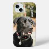 Personalisiert Ihr Black Labrador Dog Foto & Name Case-Mate iPhone Hülle (Rückseite)
