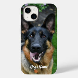Personalisiert Ihr deutsches Schäferhund Foto & Na Case-Mate iPhone 14 Hülle