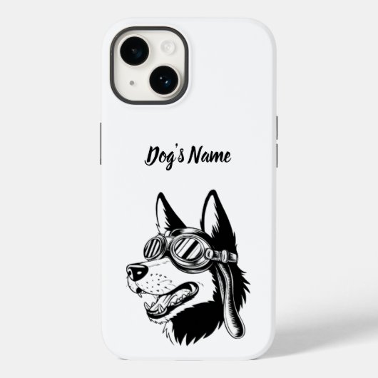 Personalisiert Ihr deutsches Schäferhund Foto & Na Case-Mate iPhone Hülle (Rückseite)