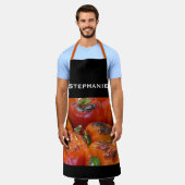 Personalisiert Ihr Foto und Name Schürze (Getragen)