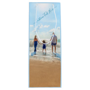 Personalisiert Ihr Foto Weinbeutel Maßgeschneidert Geschenktüte Für Weinflaschen