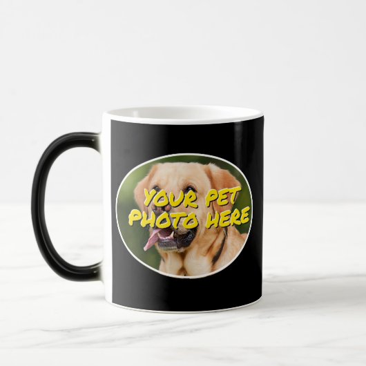 Personalisiert - Ihr Hunde-Foto hier hinzufügen -  Verwandlungstasse (Links)