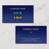 Personalisiert Ihr Logo und Ihr Name für Leerzeich Visitenkarte (Vorne/Hinten)