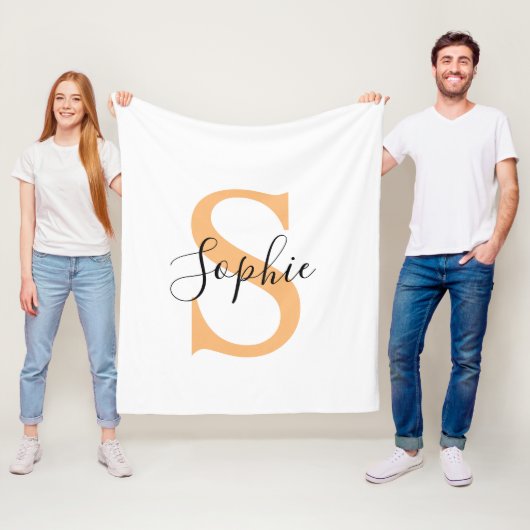 Personalisiert Ihr Name, Benutzerdefinierter Name, Fleecedecke (Beispiel)