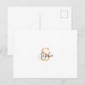 Personalisiert Ihr Name, Benutzerdefinierter Name, Postkarte (Vorne/Hinten)