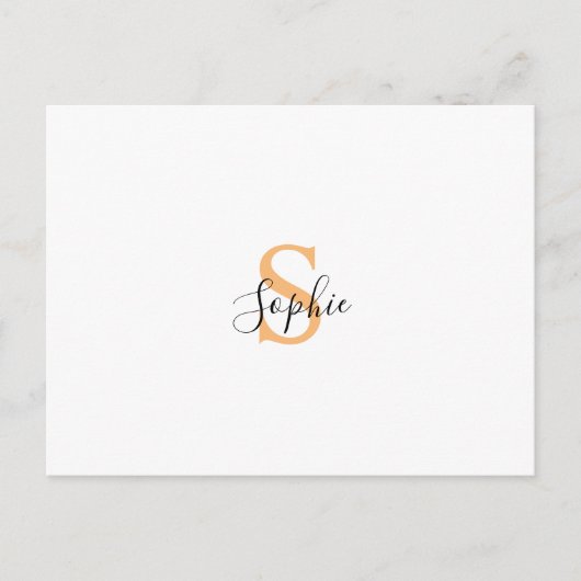 Personalisiert Ihr Name, Benutzerdefinierter Name, Postkarte (Vorderseite)