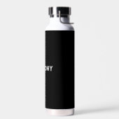 Personalisiert Ihr Name Black Script Hochzeitswass Trinkflasche (Links)