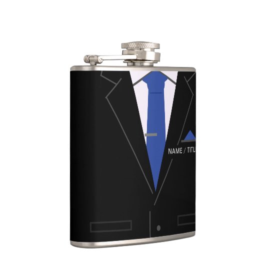 Personalisiert Ihr Name Flask Funny Business-Gesch Flachmann (Rechts)