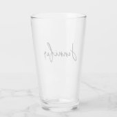 Personalisiert Ihr Name Hochzeitsgeschenk Glas (Rückseite)