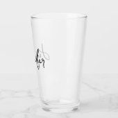 Personalisiert Ihr Name Hochzeitsgeschenk Glas (Links)