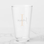 Personalisiert Ihr Name, Individuelle Name, Geburt Glas (Rückseite)