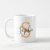 Personalisiert Ihr Name, Individuelle Name, Geburt Kaffeetasse (Links)