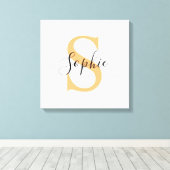 Personalisiert Ihr Name, Individuelle Name, Geburt Leinwanddruck (Insitu (Holzboden))