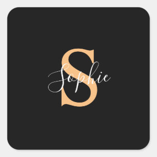 Personalisiert Ihr Name, Individuelle Name, Geburt Quadratischer Aufkleber