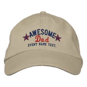 Personalisiert Ihr Name Phantastisch Vater Sticker Bestickte Baseballkappe
