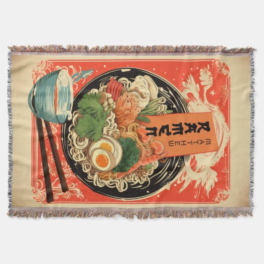 Personalisiert Ihr Name Ramen Blanket Decke (Vorderseite)