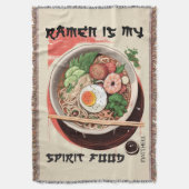 Personalisiert Ihr Name Ramen Blanket Decke (Vorderseite Vertikal)