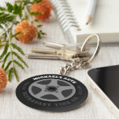 Personalisiert Ihr Name Tire Co. Schlüsselanhänger (Seite)