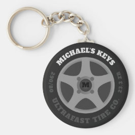 Personalisiert Ihr Name Tire Co. Schlüsselanhänger