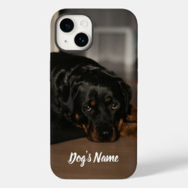Personalisiert Ihr Rottweiler Dog Foto & Name Case-Mate iPhone 14 Hülle