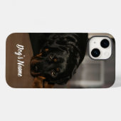 Personalisiert Ihr Rottweiler Dog Foto & Name Case-Mate iPhone Hülle (Rückseite (Horizontal))
