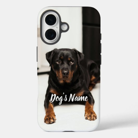 Personalisiert Ihr Rottweiler Dog Foto & Name Case-Mate iPhone Hülle (Rückseite)