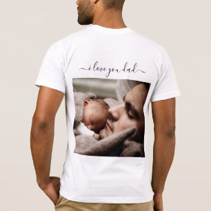 Personalisiert Ihr Vater Foto T - Shirt I Liebe VA