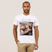 Personalisiert Ihr Vater Foto T - Shirt I Liebe VA (Vorne ganz)