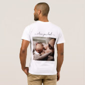 Personalisiert Ihr Vater Foto T - Shirt I Liebe VA (Schwarz voll)