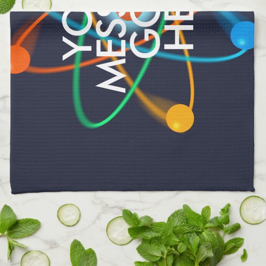 Personalisiert IHRE NACHRICHT Küchentuch (Gefaltet)