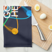 Personalisiert IHRE NACHRICHT Küchentuch (Viertel Falte)