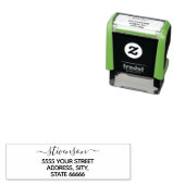 Personalisiert Ihre Rücksendeadresse Selbstfarbige Permastempel (Beispiel)