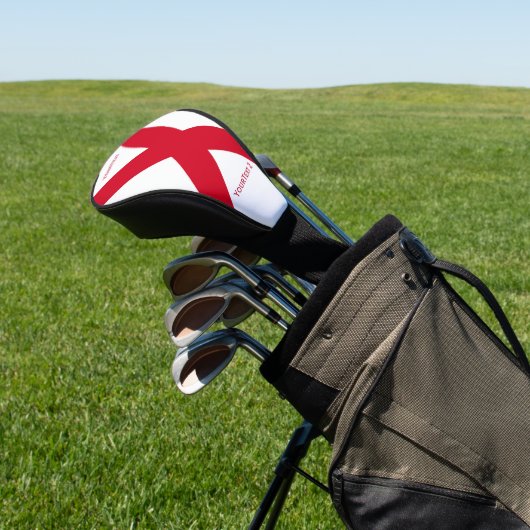 Personalisiert Ihre Text-Alabama-Staats-Flagge auf Golf Headcover (In SItu)