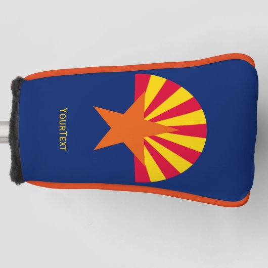 Personalisiert Ihre Text-Arizona-Staats-Flagge auf Golf Headcover (Vorderseite)