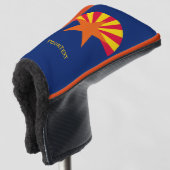 Personalisiert Ihre Text-Arizona-Staats-Flagge auf Golf Headcover (3/4 Vorderseite)