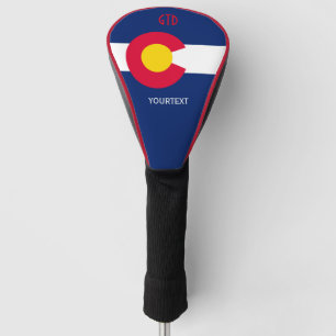 Personalisiert Ihre Text-Colorado-Staats-Flagge Golf Headcover