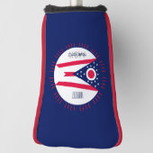 Personalisiert Ihre Text-Ohio-Staats-Flagge auf a Golf Headcover (Rotieren 90)