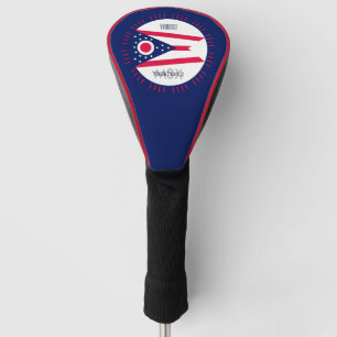 Personalisiert Ihre Text-Ohio-Staats-Flagge auf a Golf Headcover