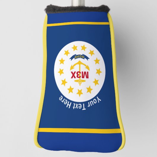 Personalisiert Ihre Text-Rhode Island Golf Headcover (Rotieren 90)
