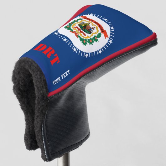 Personalisiert Ihre Text-West- Golf Headcover (3/4 Vorderseite)