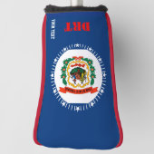 Personalisiert Ihre Text-West- Golf Headcover (Rotieren 90)