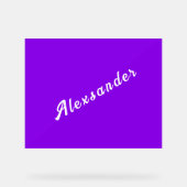 Personalisiert Ihren Namen für Farben und Schrifta Acrylschild (Vorderseite)