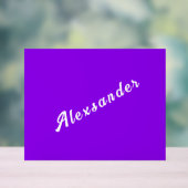 Personalisiert Ihren Namen für Farben und Schrifta Acrylschild (Neutral)