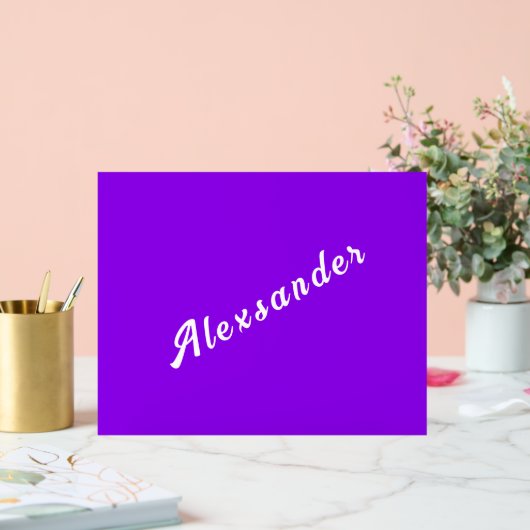 Personalisiert Ihren Namen für Farben und Schrifta Acrylschild (Hochzeit)