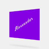 Personalisiert Ihren Namen für Farben und Schrifta Acrylschild (Winkel)