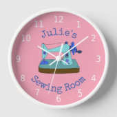 Personalisiert Ihren Namen, Nähzimmer Wanduhr (Vorderseite)