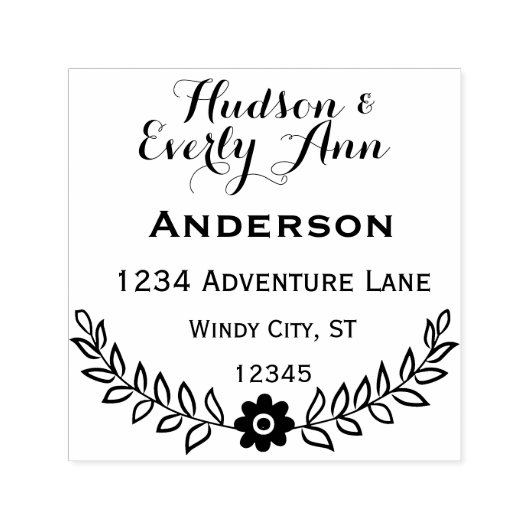 Personalisiert Ihren Namen und Adressordner Permastempel (Design)