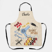 Personalisiert im Friseur Schürze (Vorderseite)